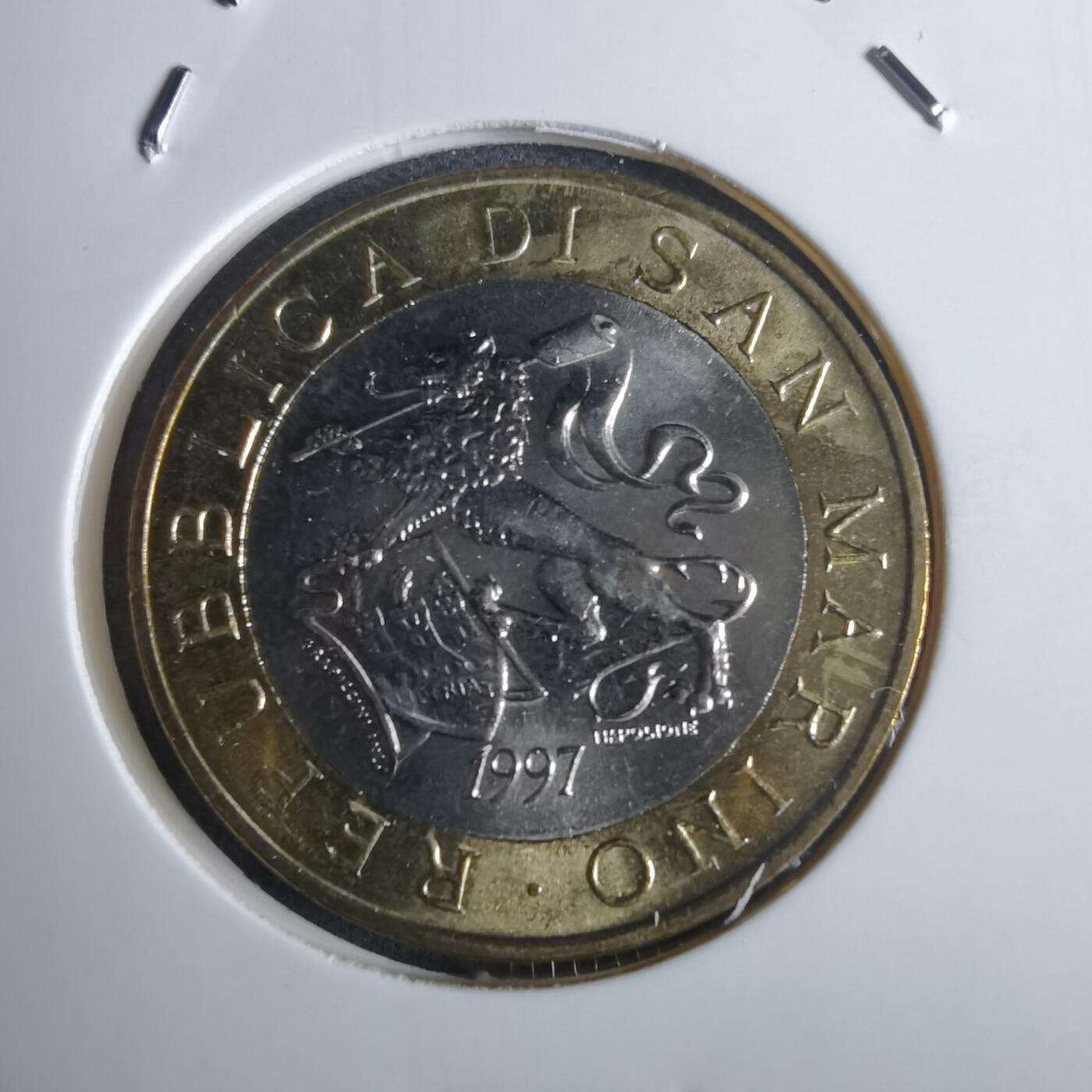 沼泽如烟--第982场 圣马力诺1997年1000里拉