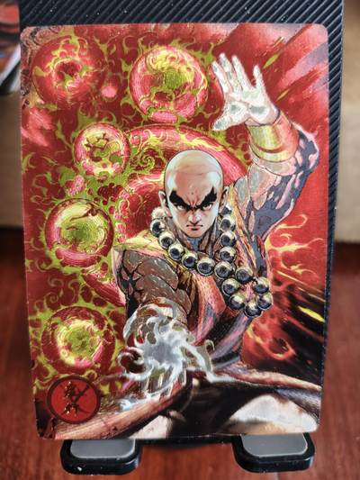 新人拍卖第一场，以后不间断更新各家卡牌！（本店满180包邮，周六截拍无佣金，欢迎送拍） - 奇点出品，天龙八部虚竹粗闪。