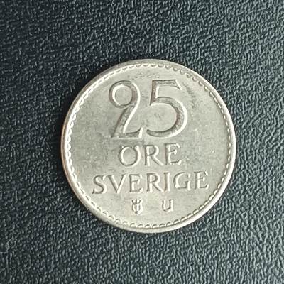 逸泉钱币2026第十二组世界钱币专场春节千件大拍A1614～2574 - 1825 瑞典25欧尔