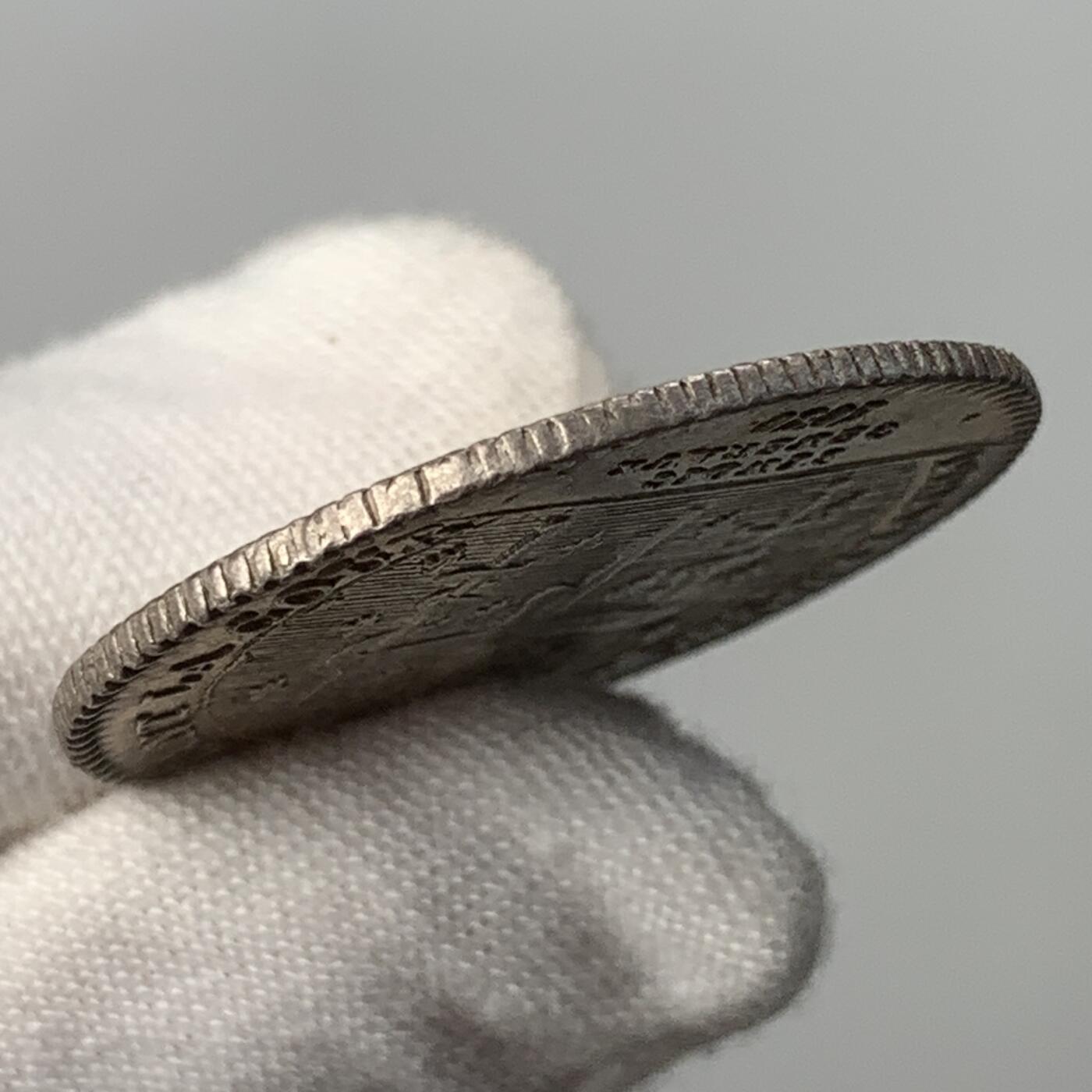 掌中浮雕-藏着的欧洲第052场 1737年法国路易十五银质代币，28.1mm，7.12g