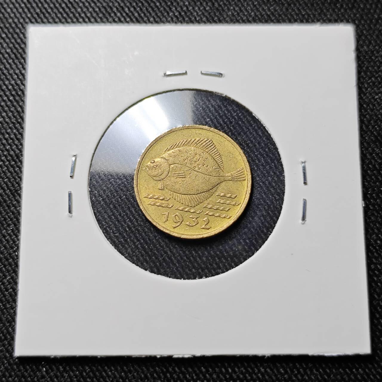 KK钱币收藏小铺  第398期 百期特拍（四拍之二） 2月预留时间 周末发货  1932但泽5芬尼铜币