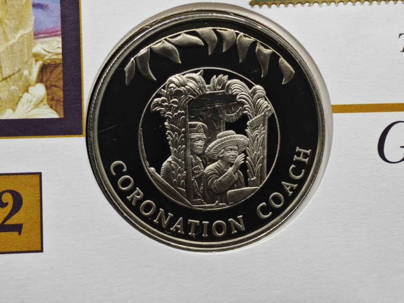 【淘币小摊】限时拍第八百六十二拍  克朗币邮币封场  满百包邮可预留两周  周一统一发货  福克兰群岛2002年女王登基金禧50便士纪念币邮币封