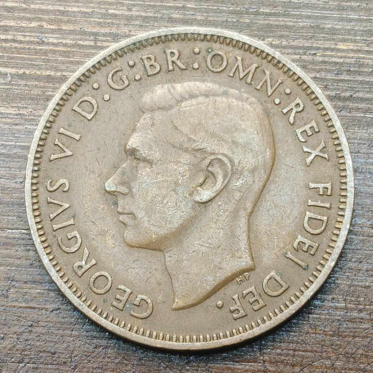 【铜匠收藏】★第143★散币专场 不寄存，30包邮。不满30元，支付5元运费。《接受代拍 代送NGC评级》 99【无寄存】英国 1950年 半便士