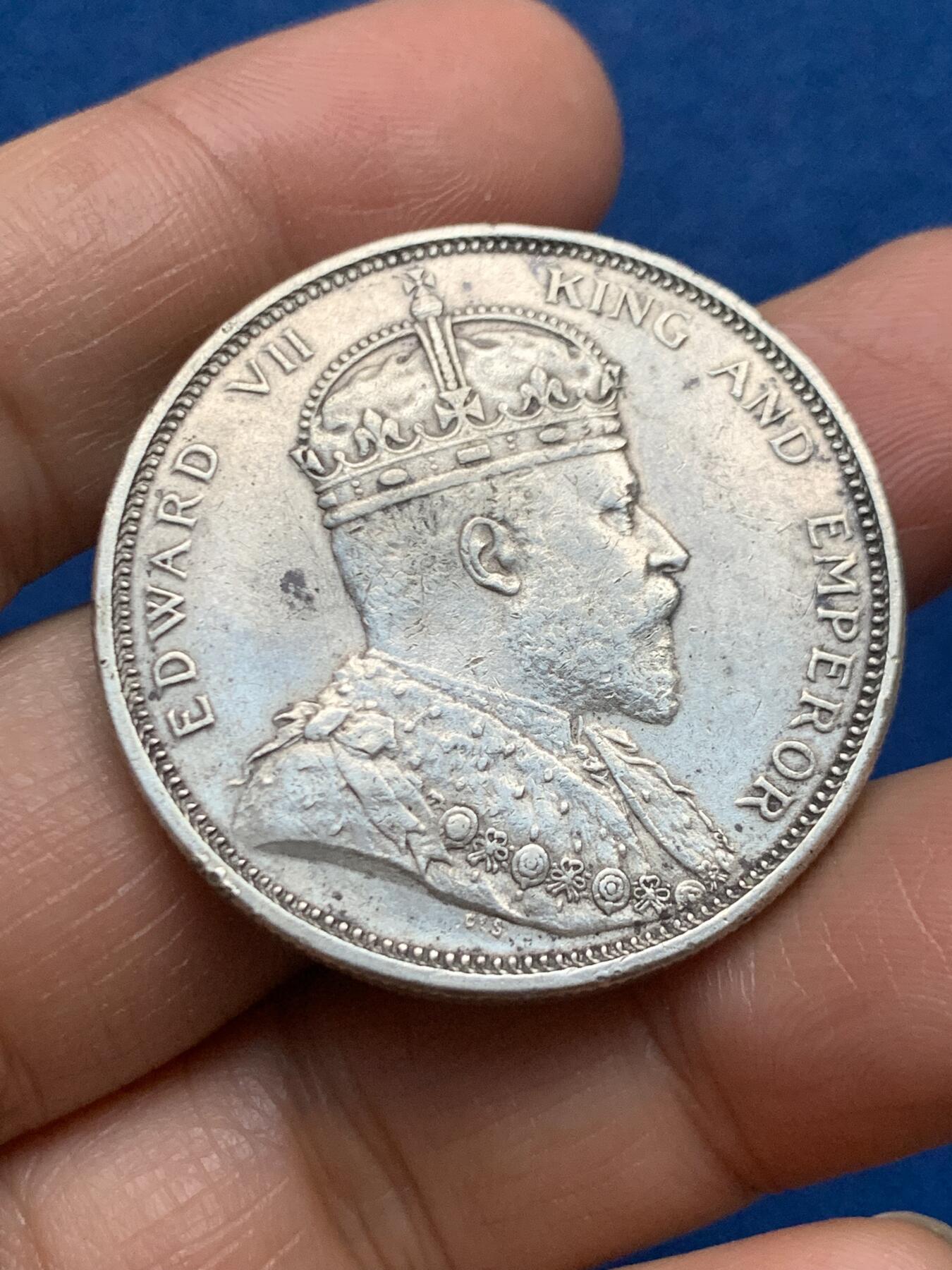 《竞宝斋》第463-465场 周日，周一，周二，3场连拍 （全场包邮）欢迎送拍 英属海峡殖民地1903年爱七1元银币