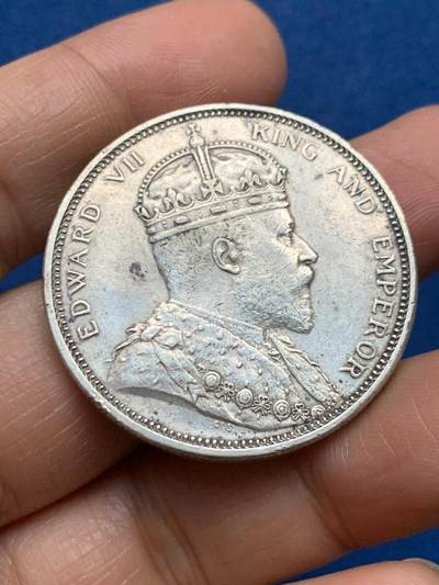 《竞宝斋》第463-465场 周日，周一，周二，3场连拍 （全场包邮）欢迎送拍 - 英属海峡殖民地1903年爱七1元银币