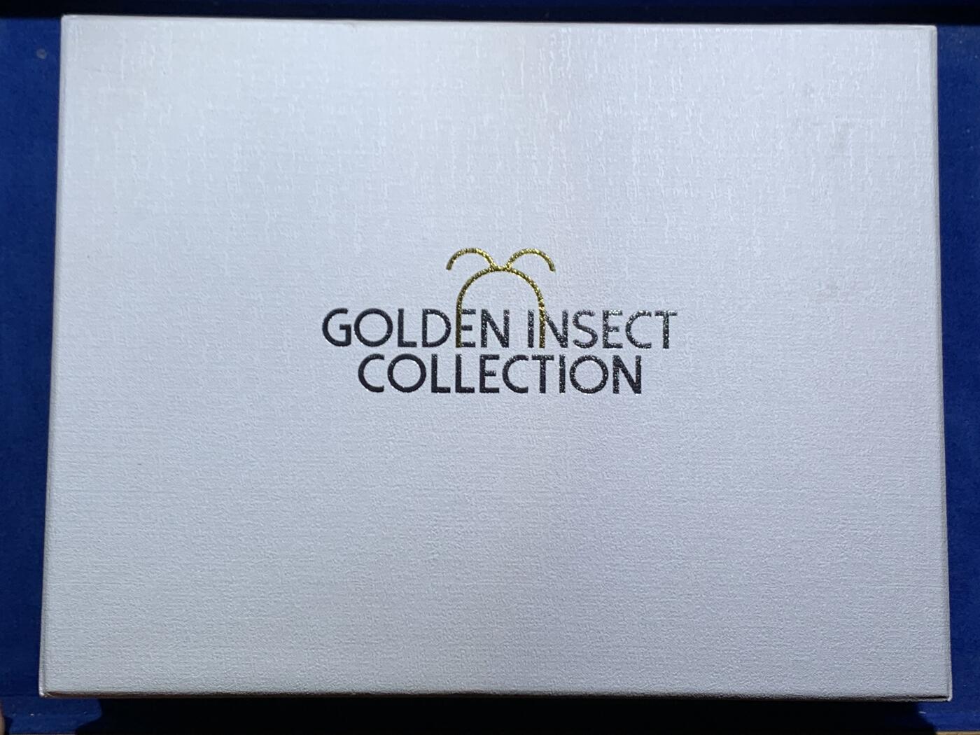 《竞宝斋》第463-465场 周日，周一，周二，3场连拍 （全场包邮）欢迎送拍 萨摩亚2021年5元X3套装精制银币 镀金昆虫-蝴蝶/蜜蜂/瓢虫 3盎司带3D镀金模型（蝴蝶坏了） 发行量：999 盒证全（证在盒子支撑后面）