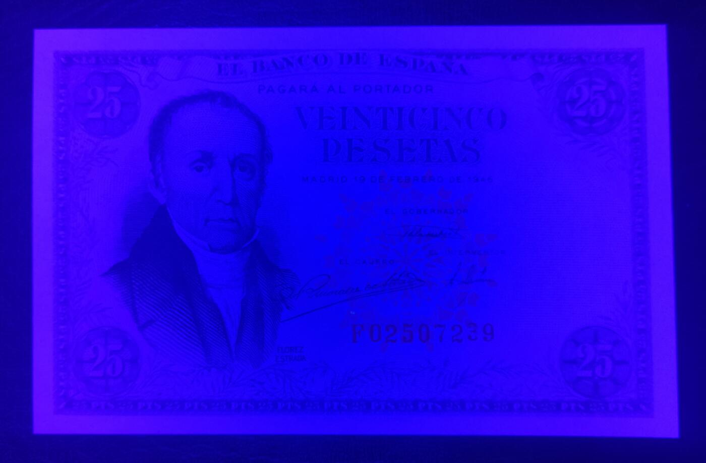 20260308期 全新unc1946年西班牙25比塞塔