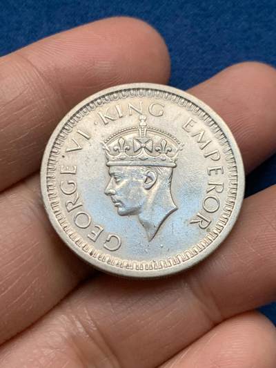 《竞宝斋》第463-465场 周日，周一，周二，3场连拍 （全场包邮）欢迎送拍 - 英属印度 1945年 乔治六世1卢比银币 11.61克 500银