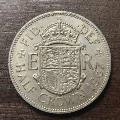 【铜匠收藏】★第143★散币专场 不寄存，30包邮。不满30元，支付5元运费。《接受代拍 代送NGC评级》 - 16【无寄存】应英国 1967年 半克朗 