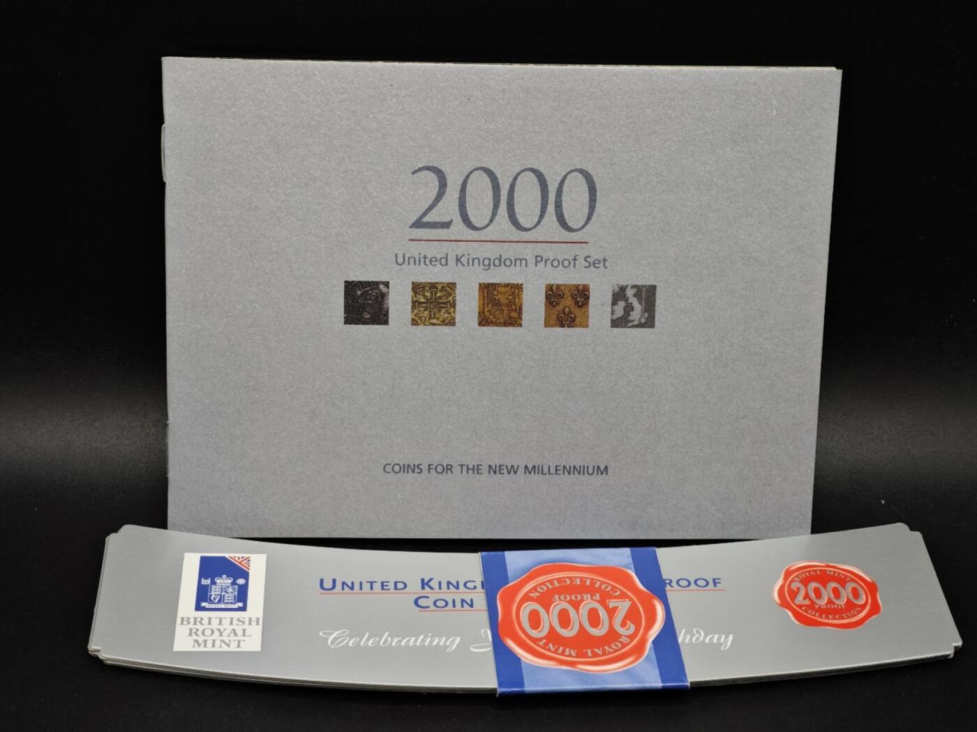 【淘币小摊】实时拍第八百六十一拍   银币套币场   满百包邮可预留二周 每周一统一发货   英国2000年精制套币