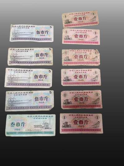 安欣年度票证专场 - 全国粮票11张