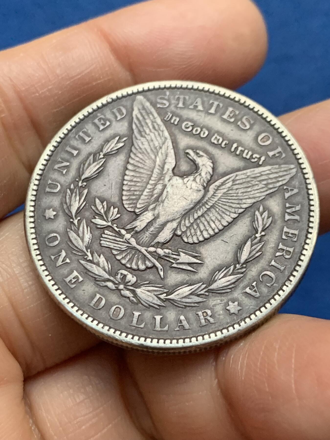 《竞宝斋》第463-465场 周日，周一，周二，3场连拍 （全场包邮）欢迎送拍 美国 1892年 摩根1美元银币