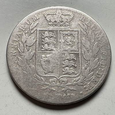 🌹外币初藏🌹🐯2026年第15场  每周二四六晚8️⃣点 接代拍 - 英国1874年半克朗银币 14.14克92.5%高银