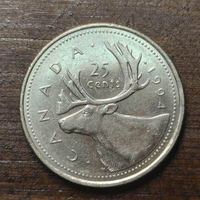 【铜匠收藏】★第143★散币专场 不寄存，30包邮。不满30元，支付5元运费。《接受代拍 代送NGC评级》 - 17【无寄存】加拿大 1994年 25分 