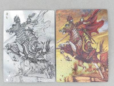 买就送PR！！龙虎卡牌-七六场（满200元包邮，无佣金，每周六结拍，欢迎送拍） - 粗闪2张 苍海承风满江红 哈哈龙-岳飞