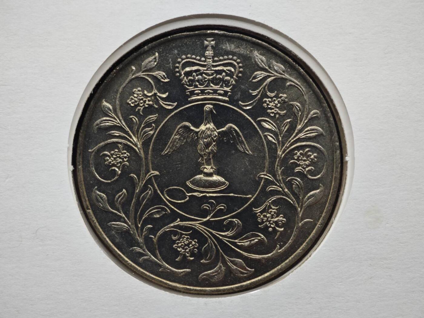 【淘币小摊】限时拍第八百六十二拍  克朗币邮币封场  满百包邮可预留两周  周一统一发货  英国1977年女王登基银禧克朗纪念币邮币封