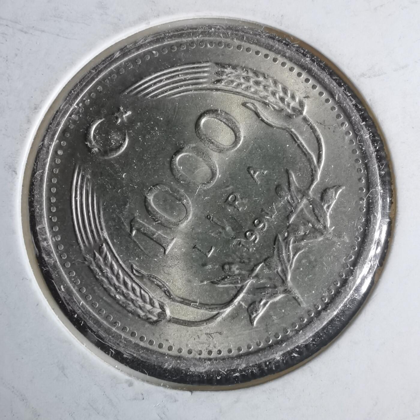 沼泽如烟--第981场 土耳其1991年1000里拉