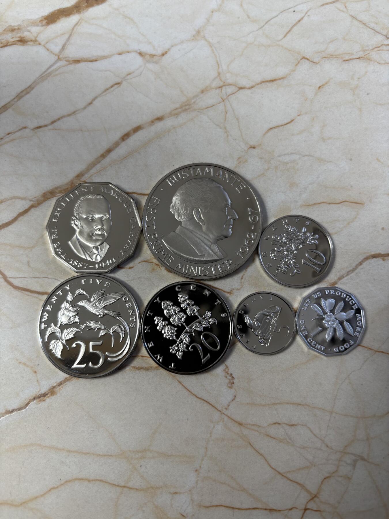 第190期拍卖 牙买加1976年7枚精制纪念币套