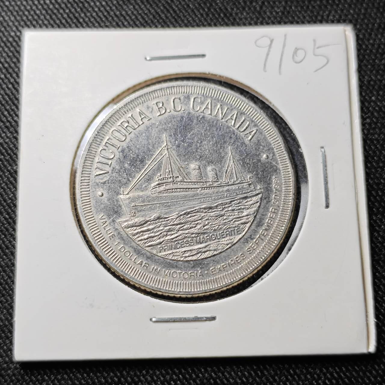 KK钱币收藏小铺  第391期  2月预留时间 周末发货  加拿大一元代币