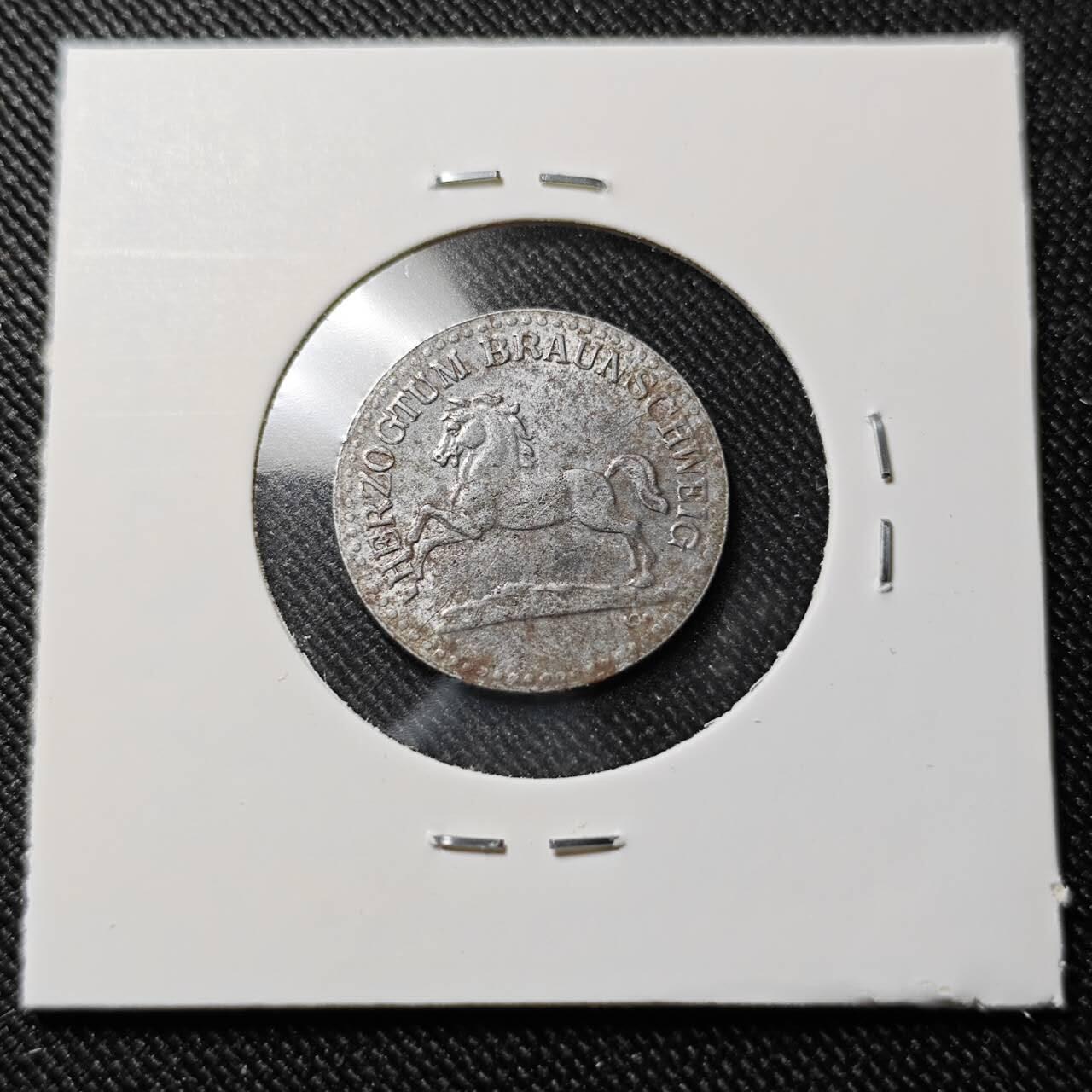 KK钱币收藏小铺  第398期 百期特拍（四拍之二） 2月预留时间 周末发货 1920 德国布朗施维克邦（Braunschweig）紧急状态 10芬尼铁币