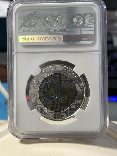 奥地利2021银铌双金属系列智能交通银币NGC-MS70首，900银/998铌，重量:9/6.5克发行：65000枚