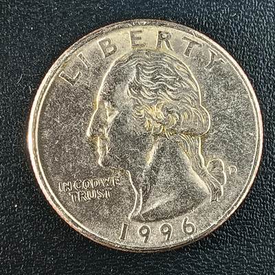 逸泉钱币2026第十八场世界各国散币纪念币AF1633-2572 1686 美国25美分