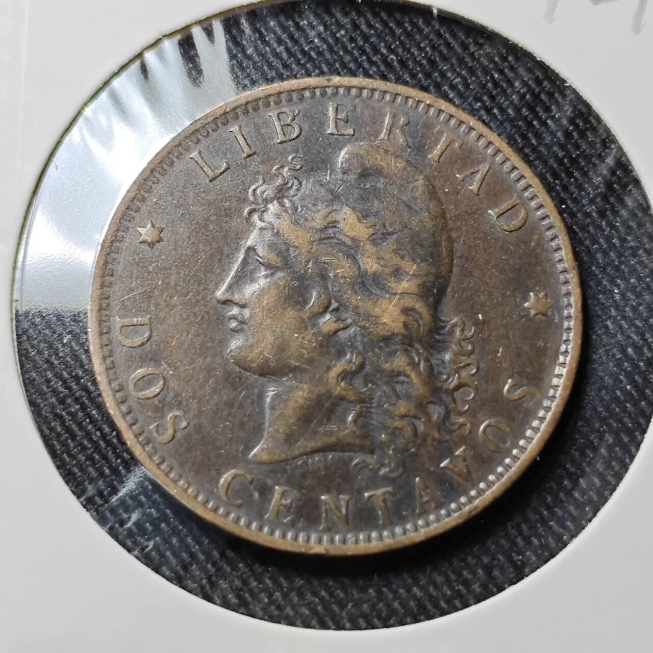 KK钱币收藏小铺  第398期 百期特拍（四拍之二） 2月预留时间 周末发货 1892阿根廷1分铜币 