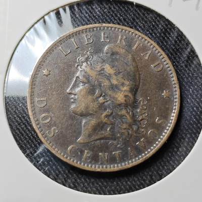 KK钱币收藏小铺  第398期 百期特拍（四拍之二） 2月预留时间 周末发货 - 1892阿根廷1分铜币 