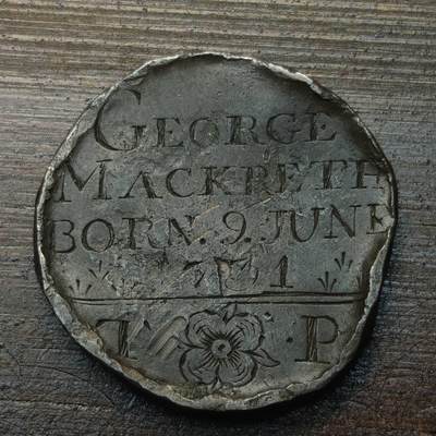 【铜匠收藏】★第143★散币专场 不寄存，30包邮。不满30元，支付5元运费。《接受代拍 代送NGC评级》 - 68【无寄存】手工刻制纪念章 花纹精美