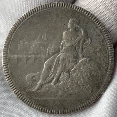 掌中浮雕-藏着的欧洲第052场 - 法国巴黎荷兰银行股东大会银章，36.55mm，17.9g