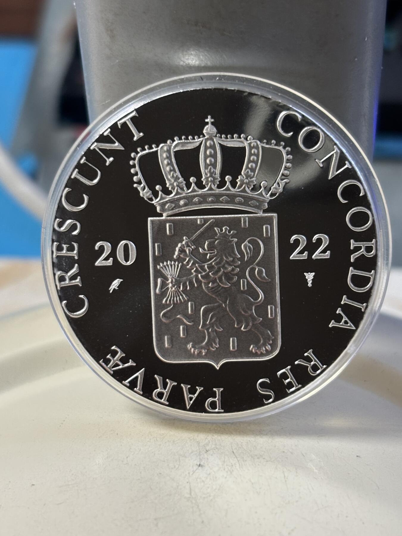 第190期拍卖 荷兰2022年杜卡特城堡系列Coevorden 城堡纪念银章，837银，28.25克，发行2000枚