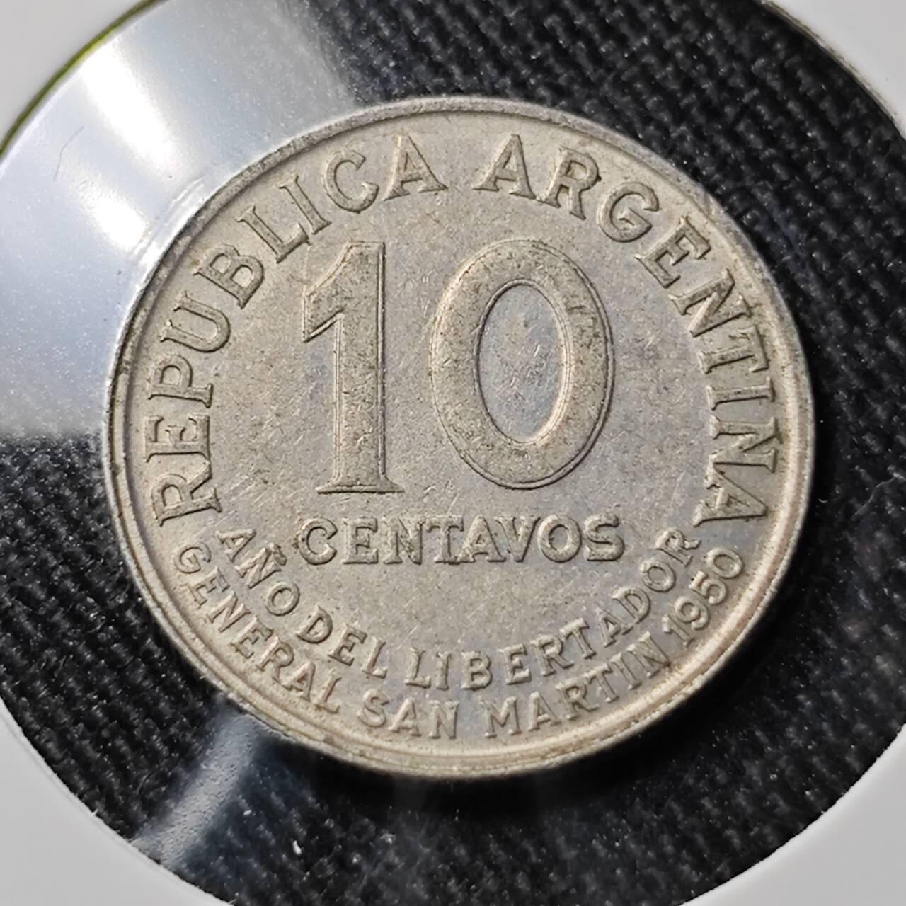KK钱币收藏小铺  第391期  2月预留时间 周末发货  阿根廷10分纪念币