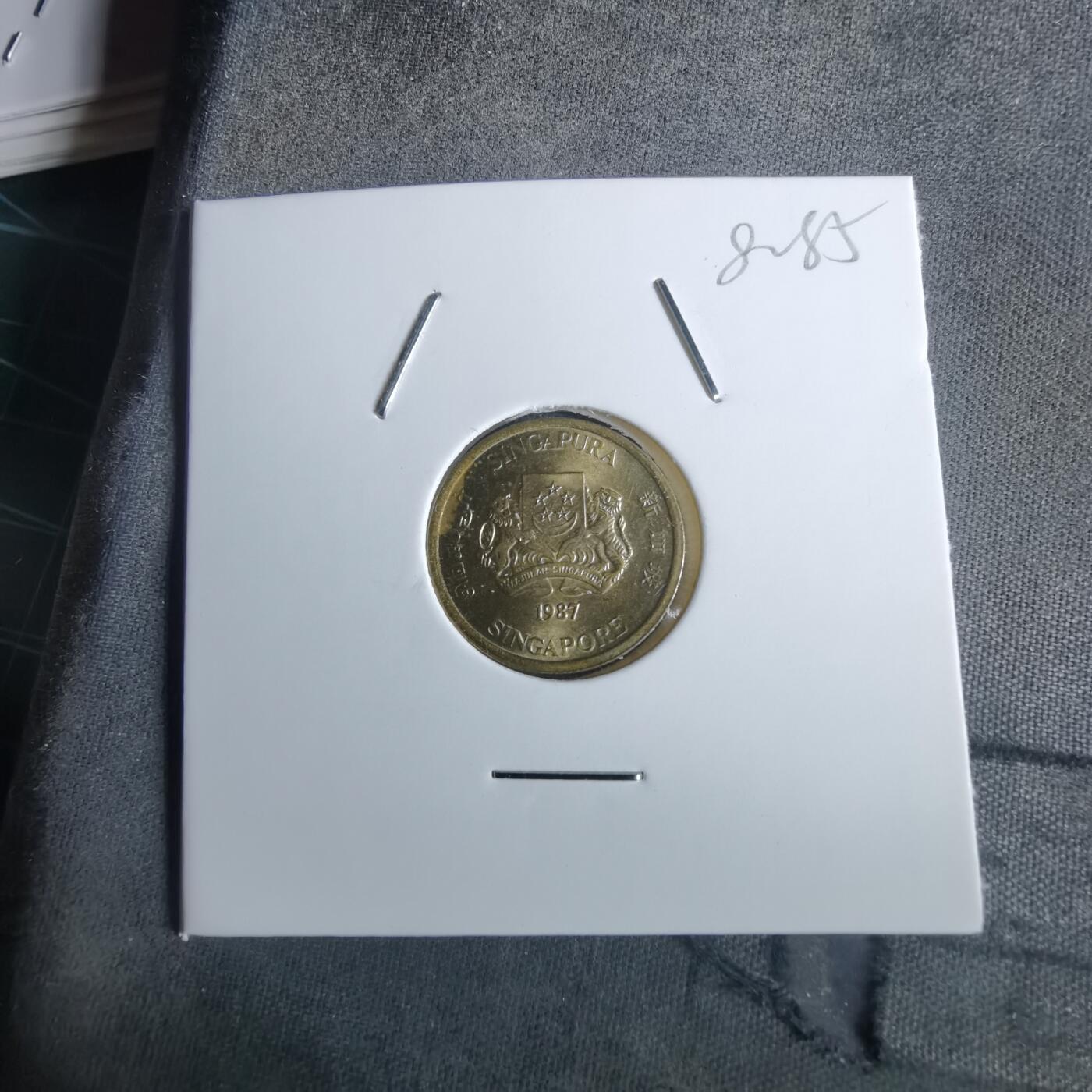 沼泽如烟--第982场 新加坡1987年五分