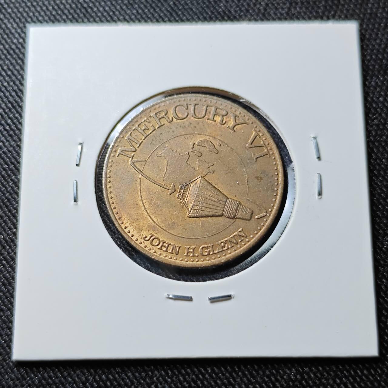 KK钱币收藏小铺  第391期  2月预留时间 周末发货  美国航天纪念铜章