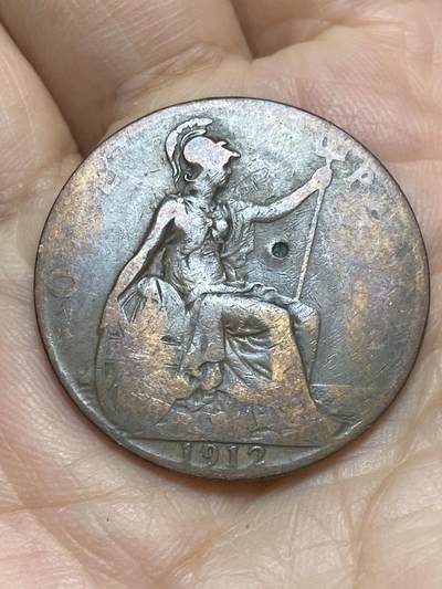 2026年第十七场(总第一百八十六场）外国好品散币场(免佣金) - 英国🇬🇧1912年1便士(乔治五世第一版)