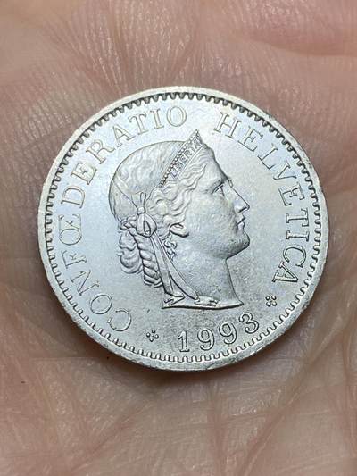 2026年第十七场(总第一百八十六场）外国好品散币场(免佣金) - 瑞士🇨🇭1993年10拉彭(第二版，B标伯尔尼造)