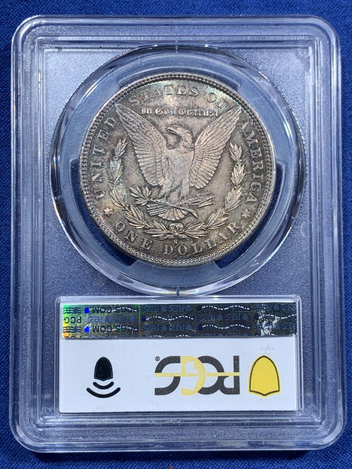 《竞宝斋》第463-465场 周日，周一，周二，3场连拍 （全场包邮）欢迎送拍 PCGS MS65 美国 1879年 摩根 1美元 银币