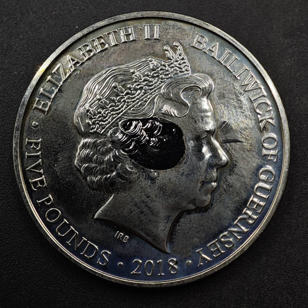 【淘币小摊】限时拍第八百六十二拍  克朗币邮币封场  满百包邮可预留两周  周一统一发货  根西2018年一战百年5镑纪念币