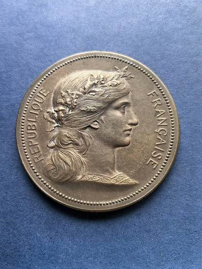 铜章专场 - 1901年法国铜章，艺术比赛，45mm