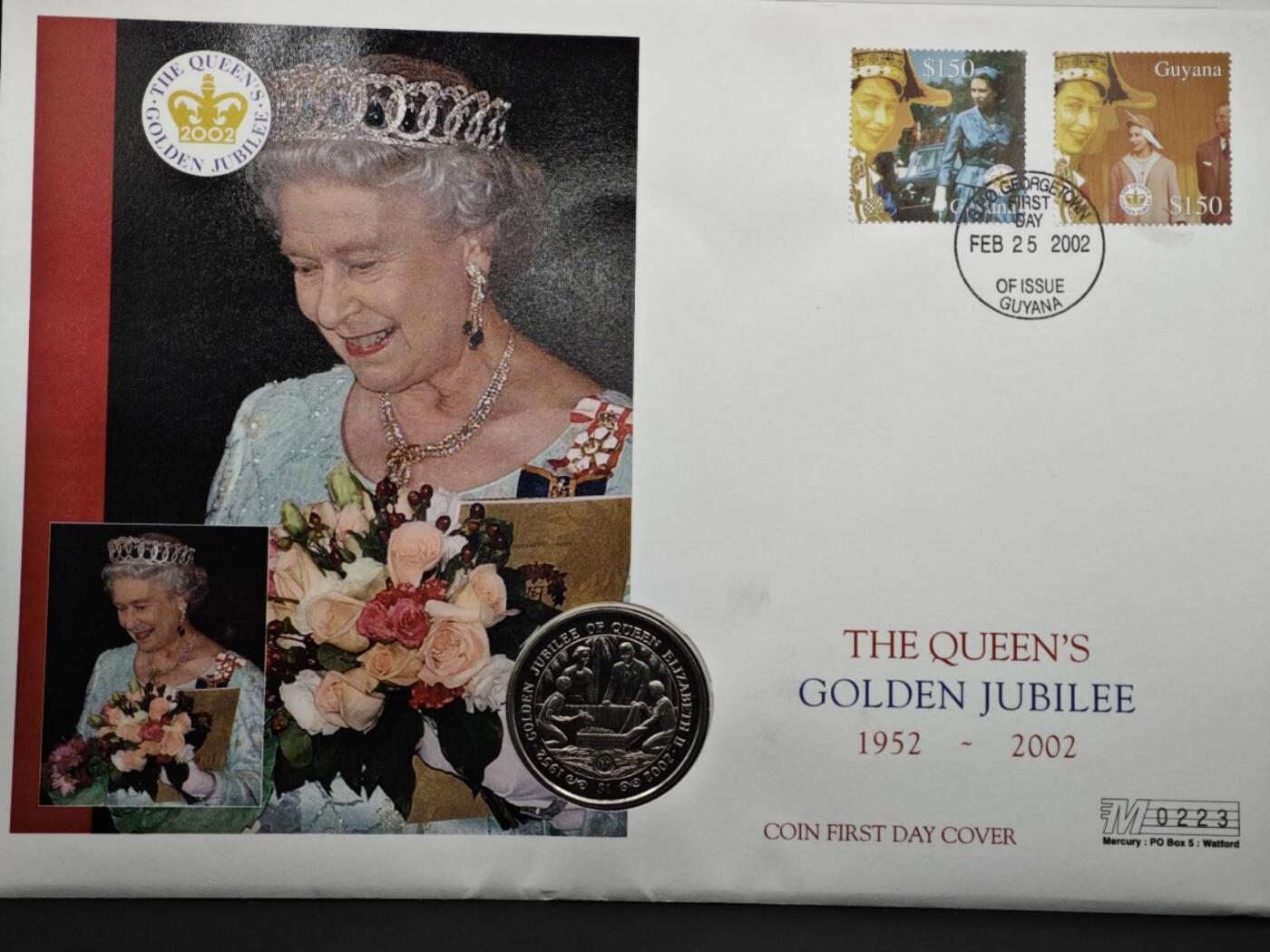 【淘币小摊】限时拍第八百六十二拍  克朗币邮币封场  满百包邮可预留两周  周一统一发货  塞拉利昂2002年女王登基金禧1元纪念币邮币封