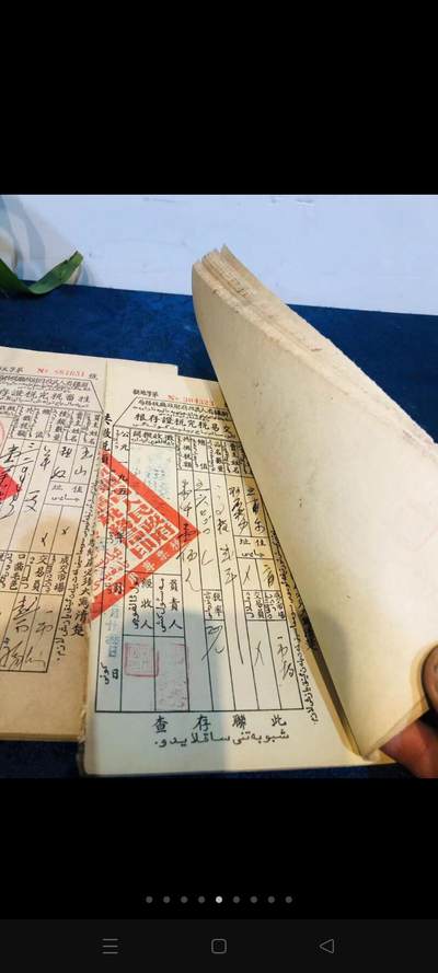 1953年 新疆省人民政府财政厅税务局 完税证存根！（交易税，畜牲税）各一本！每本50页左右！稀有老物件！保存不易！收藏价值极高！ - 1953年 新疆省人民政府财政厅税务局 完税证存根！（交易税，畜牲税）各一本！每本50页左右！稀有老物件！保存不易！收藏价值极高！