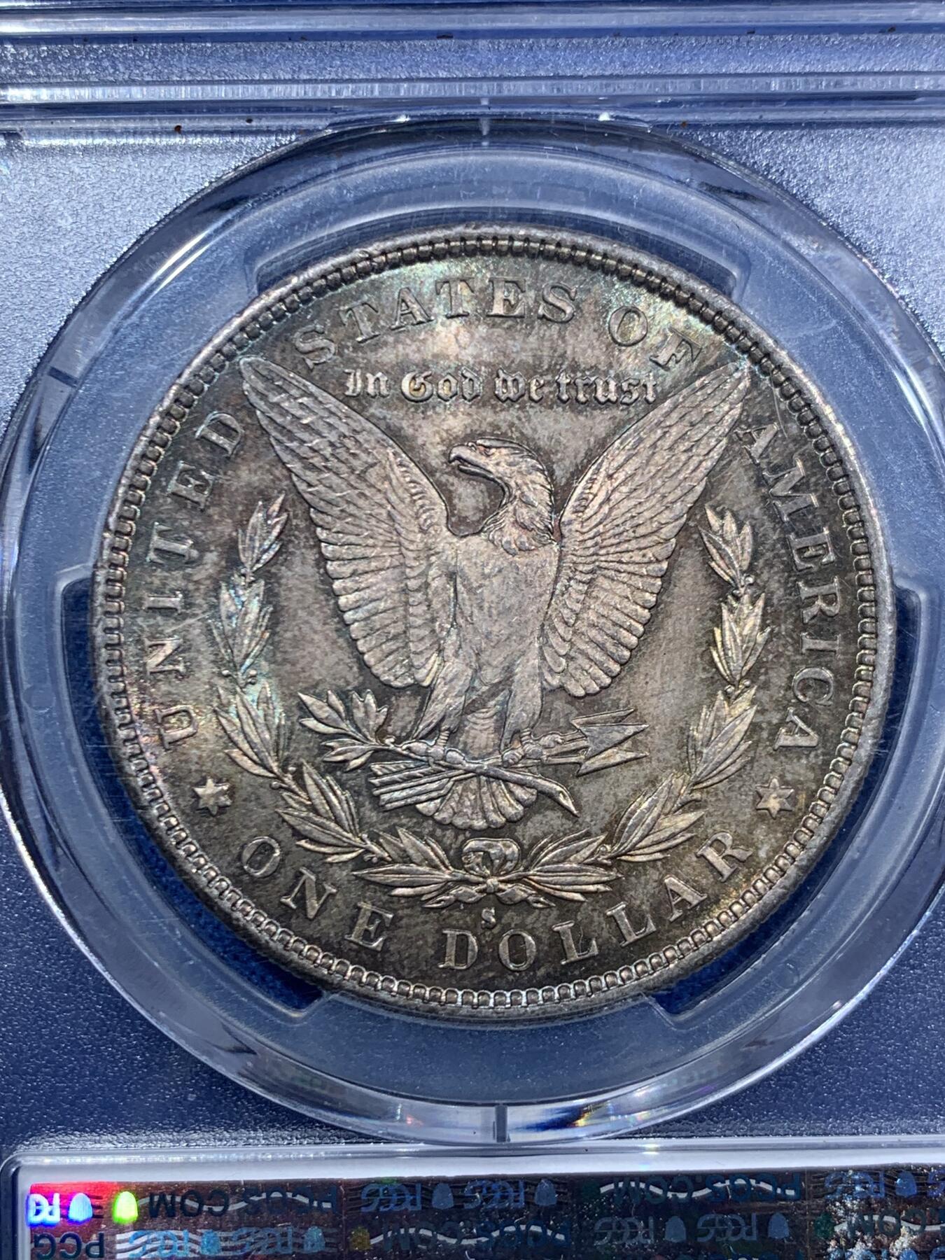 《竞宝斋》第463-465场 周日，周一，周二，3场连拍 （全场包邮）欢迎送拍 PCGS MS65 美国 1879年 摩根 1美元 银币