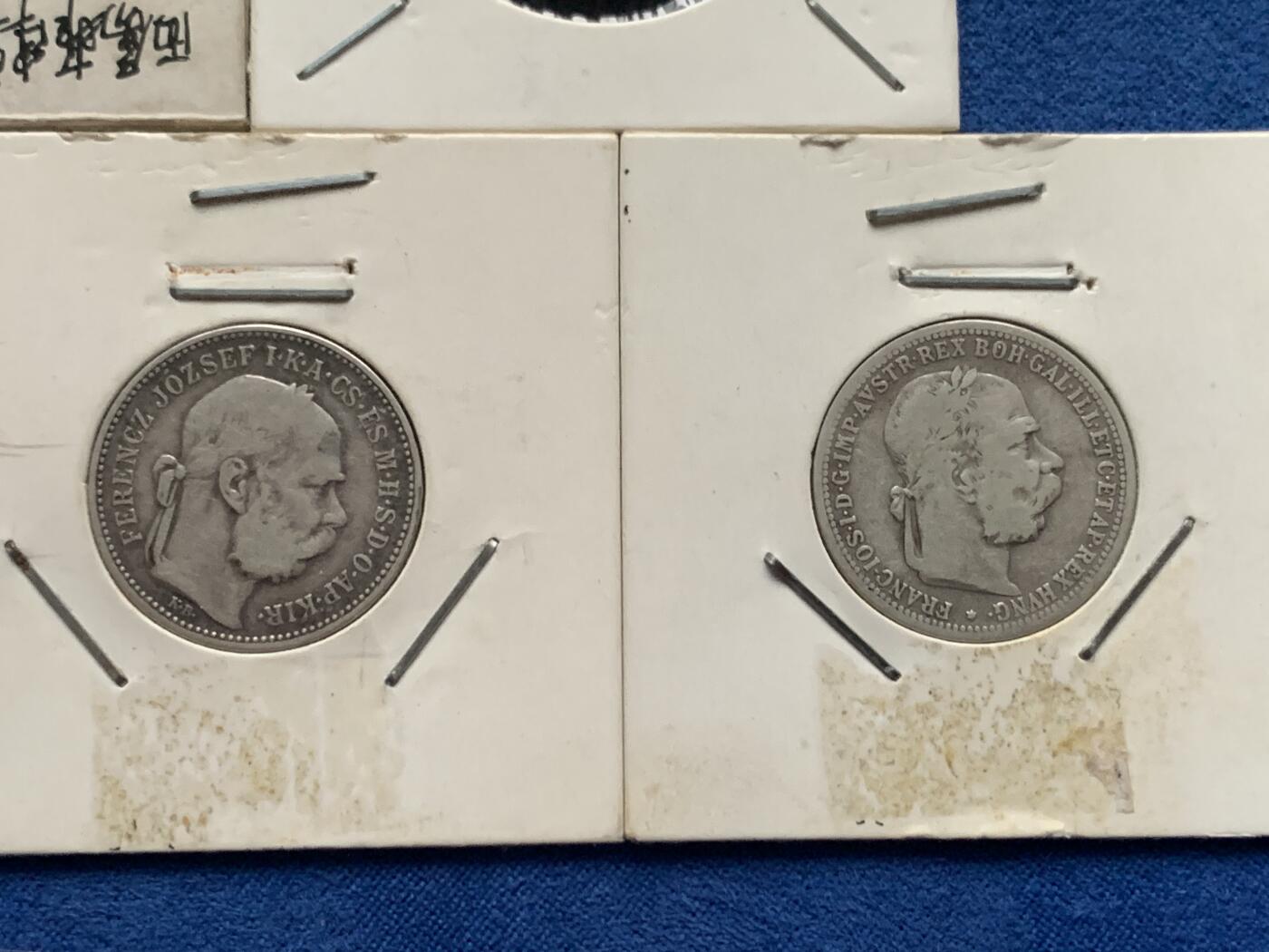 《竞宝斋》第463-465场 周日，周一，周二，3场连拍 （全场包邮）欢迎送拍 五枚一组 西班牙50分+瑞典1克朗+日本十钱+匈牙利1克鲁泽两枚