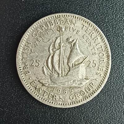 逸泉钱币2026第十二组世界钱币专场春节千件大拍A1614～2574 - 1801 英属东加勒比5分