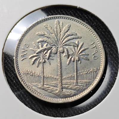 KK钱币收藏小铺  第391期  2月预留时间 周末发货 -  伊拉克50费尔 好品