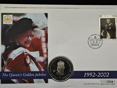 【淘币小摊】限时拍第八百六十二拍  克朗币邮币封场  满百包邮可预留两周  周一统一发货  - 南乔治亚和南桑德威奇2002年女王登基金禧2镑纪念币邮币封