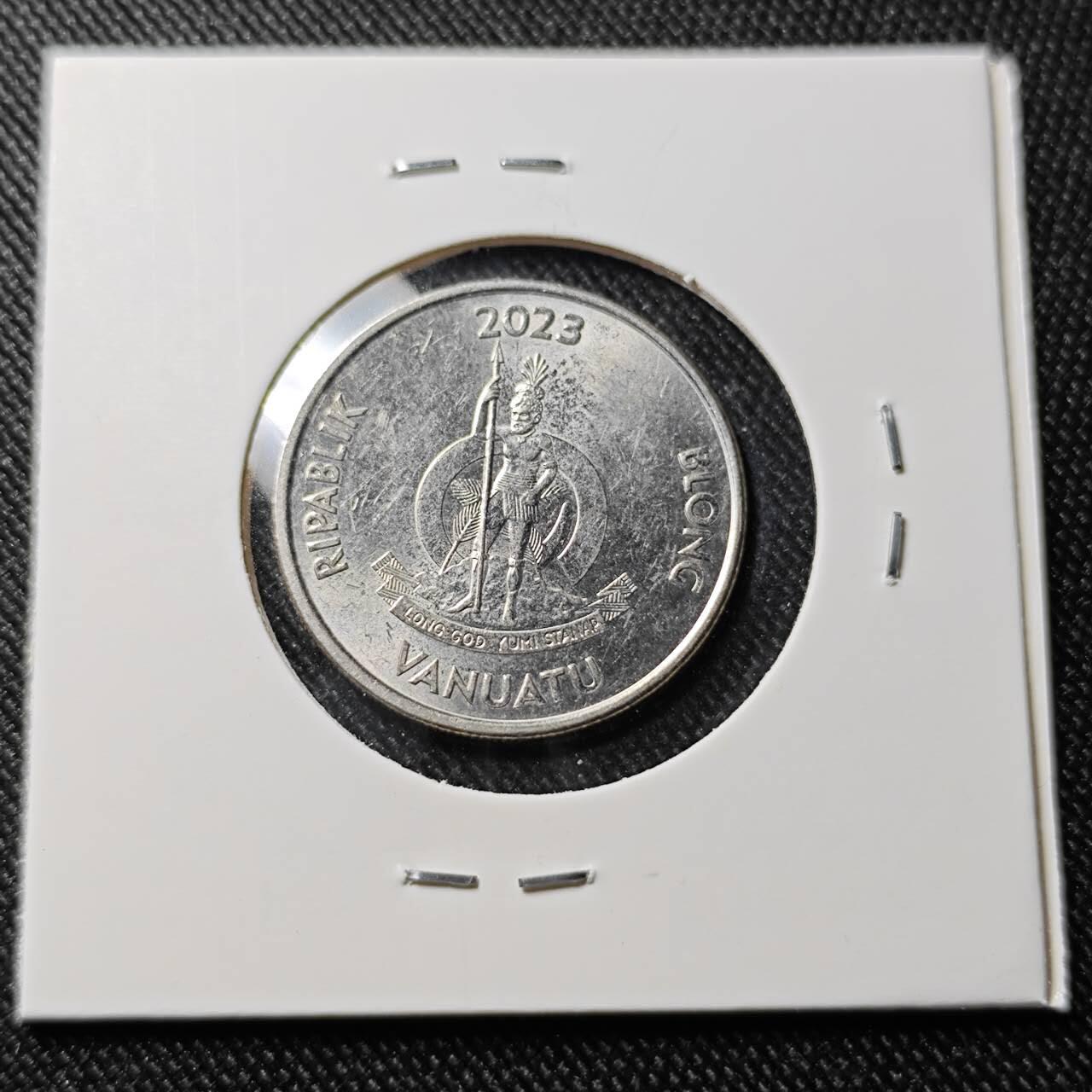 KK钱币收藏小铺  第391期  2月预留时间 周末发货  瓦努阿图20瓦