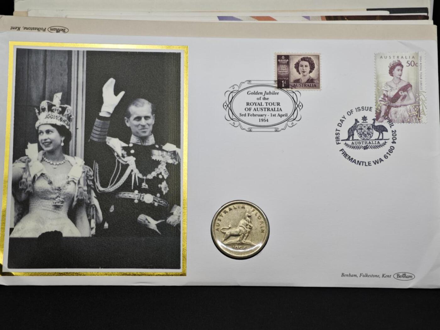 【淘币小摊】限时拍第八百六十二拍  克朗币邮币封场  满百包邮可预留两周  周一统一发货  澳大利亚1954年弗洛林银币邮币封