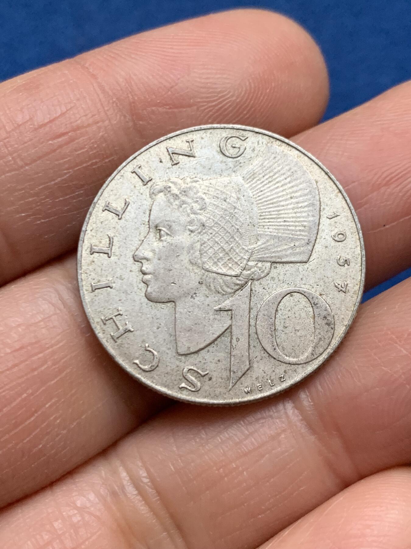 《竞宝斋》第463-465场 周日，周一，周二，3场连拍 （全场包邮）欢迎送拍 两枚一组 奥地利10先令银币 共约14.8克 640银