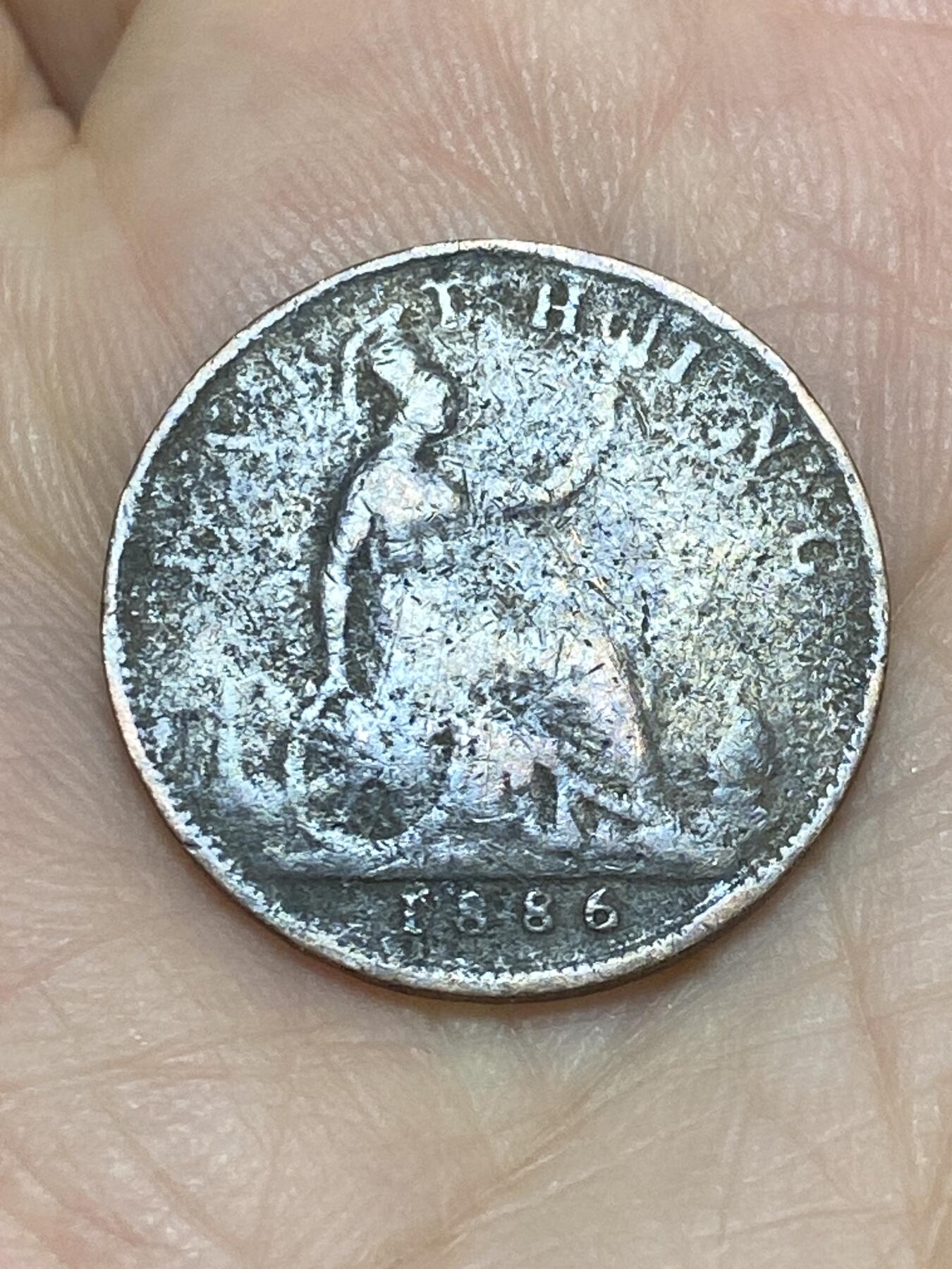 2026年第十七场(总第一百八十六场）外国好品散币场(免佣金) 英国🇬🇧1886年1法新(维多利亚女王中年桂冠)